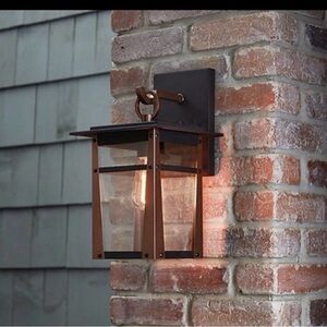 Elegant Bronze Wall Lantern